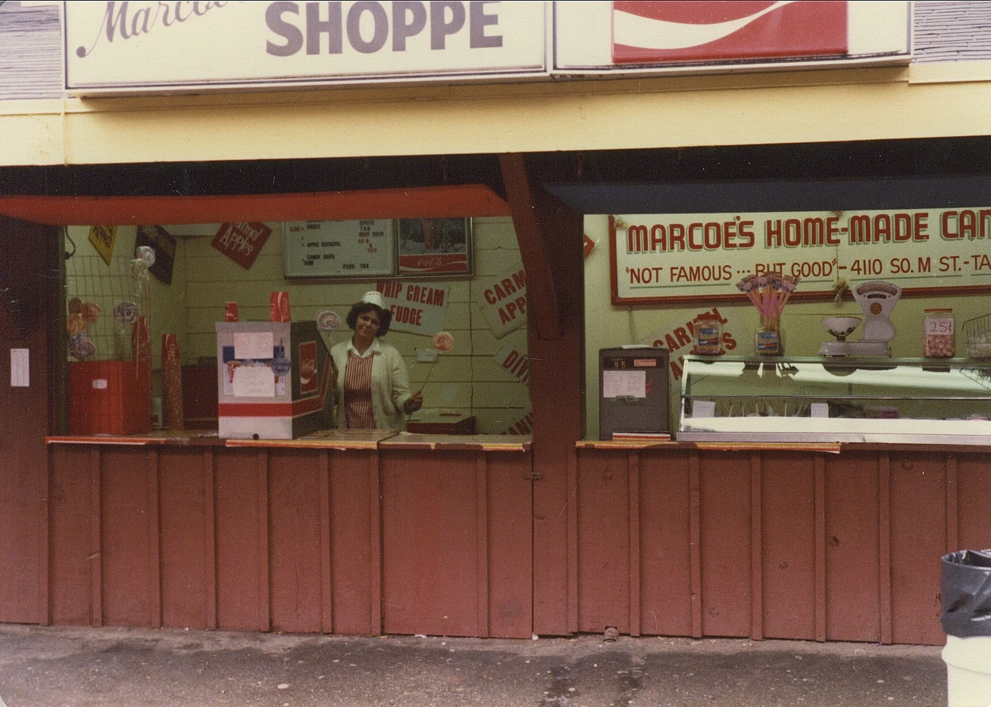 Inside the Marcoe stand at the Washington State Fair.